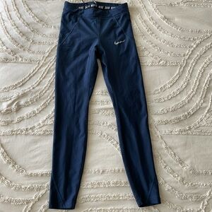 Nike Deep Blue Athletic Leggings XS